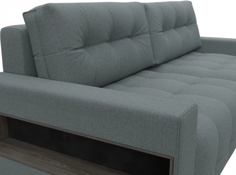 Диван прямой с полками Лига-053 НПБ Лига Диванов (Рогожка) арт.128886