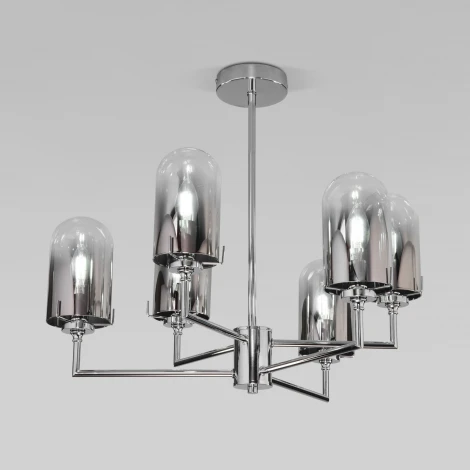 Потолочная люстра на штанге Eurosvet Pluto 60156/6 хром (220V)