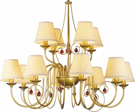 Подвесная люстра Arte Lamp Neapolitan A3007LM-12BZ