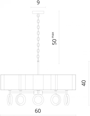 Подвесная люстра Divinare Contralto 4069/02 LM-5