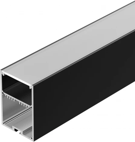 Профиль с экраном SL-LINE-4970-2500 BLACK+OPAL (Алюминий) 027989