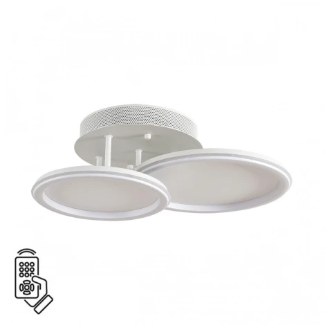 Умная люстра потолочная Lumion Alis Smart 8380/45CL белый, металл/акрил с ПДУ и голосовым управлением LED 45W 3000-6500К 220V