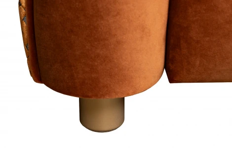 Диван Треви(Trevi) 230М(К) трехм раскл с кантом оранж Pad32+Lattice ORANG 232*103*88см Garda Decor