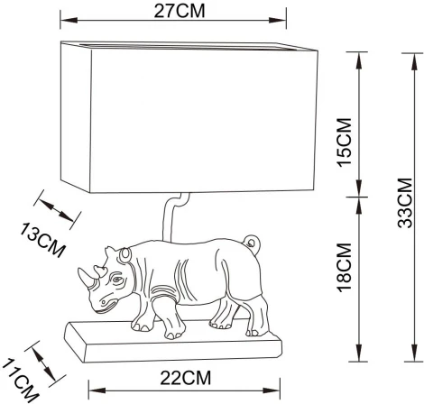 Интерьерная настольная лампа Arte Lamp Clark A4376LT-1BS