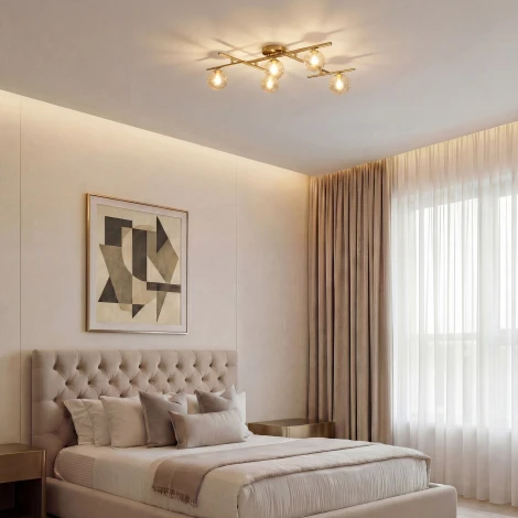 Потолочная люстра 502001/5 латунь