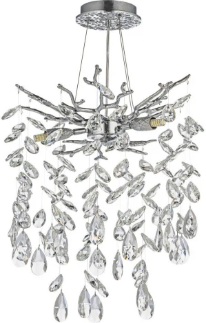 Подвесная люстра хрустальная Dio D`arte Tavenna Nickel Tavenna H 1.5.32.638 N (220V, на тросе)