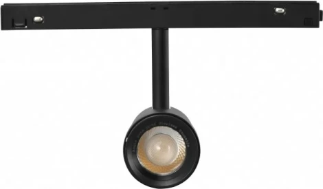 Трековый магнитный светильник 48V iLedex Vision48/22 ZOOM 4822-020-D47-10W-10/60DG-3000K-BK (круглые)