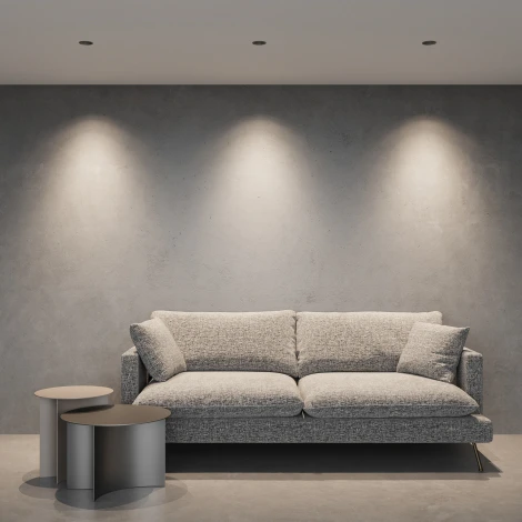 Встраиваемый светильник светодиодный Elektrostandard Forte 25071/LED 15W 4000K титан (220V, круглые)