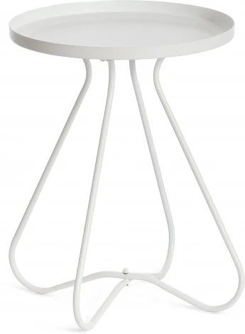 Столик журнальный GLAND 1 шт. в упаковке (Металл /Белый)