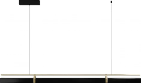 Подвесной линейный светодиодный светильник Lightera Omolon LE108L-150B Wi-Fi (Умный дом, Алиса, Маруся, голосое управление) (220V, на тросе)