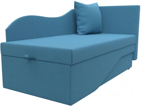 Кушетка Гармония правая (Голубой/Рогожка) Лига Диванов арт.125766