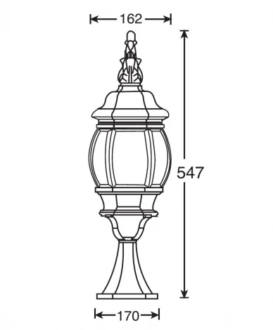 Наземный фонарь Oasis Light America S W 83404S