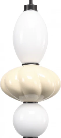 Подвесной светильник ST Luce Florentini SL6134.413.01 черный/желтый, опаловый LED 1*18W 3000K (220V, на тросе)