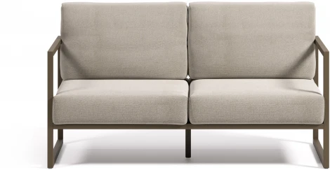 Диван уличный La Forma (ex Julia Grup) Comova (Зеленый,Серый/ Пена,Металл,Алюминий,Искусственные волокна)