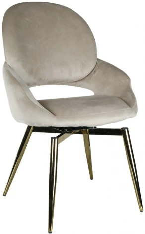 Стул обеденный IST-CASA Виола BS1377-BG-2, 50х58х92 см, бежевый/золото