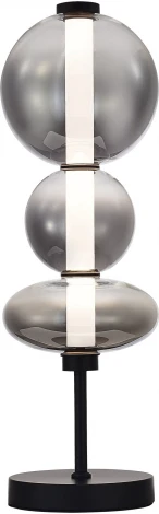 Настольная лампа ST Luce Perlina SL6119.404.18 Черный/Дымчато-Серый LED 1*18W 3000K (220V, бусы)