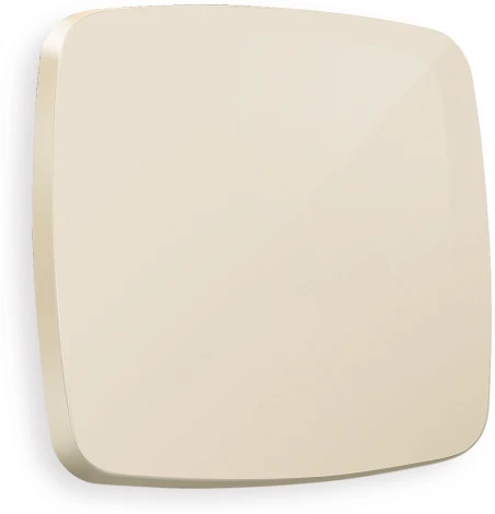 Лицевая панель Ambrella Volt OMEGA (Бежевый глянец) для 1-клавишных выключателей QUANT OP3010