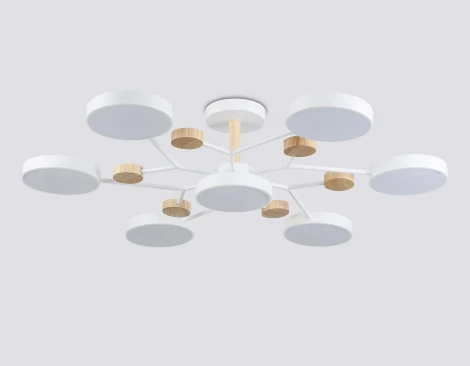 Потолочная люстра светодиодная на штанге с регулировкой цветовой температуры Ambrella COMFORT FL4864 (220V)