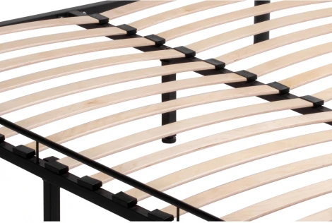 Двуспальная кровать Woodville Виктори 2 160х200 черная 402992