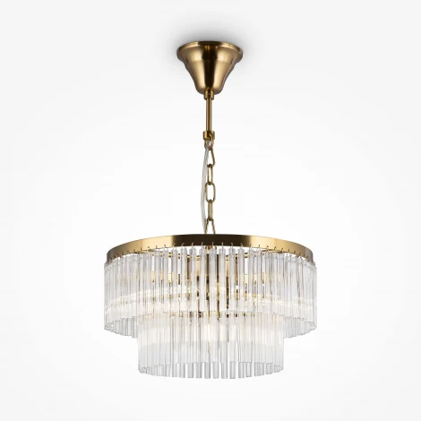 Подвесная люстра каскадная Maytoni Colonne MOD093PL-04BS (220V, на цепи)