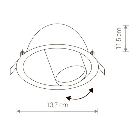 Встраиваемый точечный светильник Nowodvorski Dot 8826 (220V)
