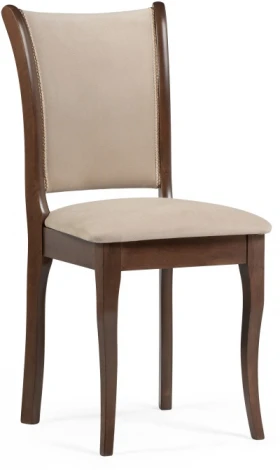 Деревянный стул Woodville Санати сливочный раф / темный орех 527068