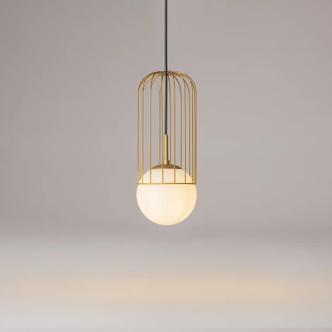 Подвесной светильник Maytoni Telford P362PL-01G (220V, на проводе, шар)