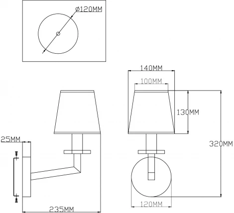 Бра Moderli Anna V2670-1W (220V)