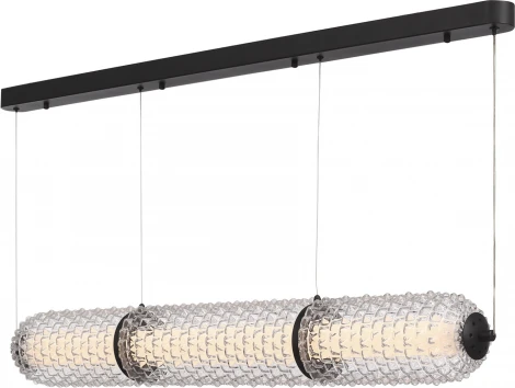 Подвесной светильник ST Luce Saguaro SL6144.413.01 черный/прозрачный LED 1*37W 4000K (220V, на тросе)