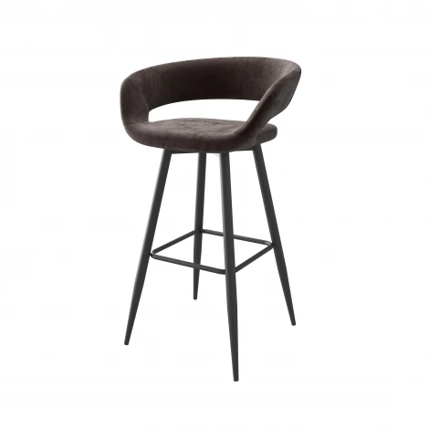 Комплект Стул полубарный Барни Р 700, Черный/Коричневый люкс Б29 , МАМАДОМА 102350