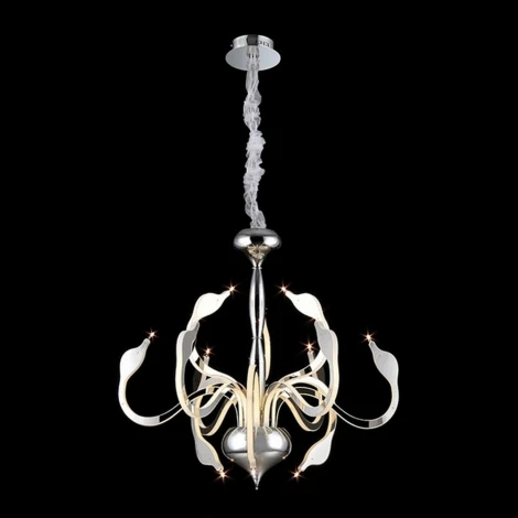 Подвесная люстра Natali Kovaltseva 11273 11273/12C CHROME, LED (на цепи, ветки)