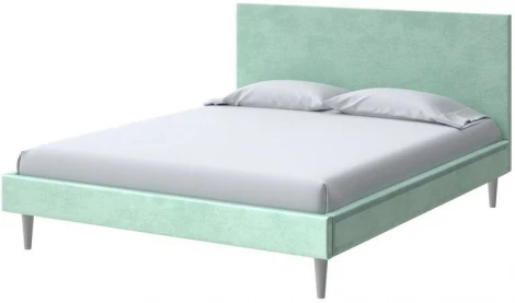 PROxSON Кровать Claro (Ткань: Велюр Teddy Мятный) 160x200