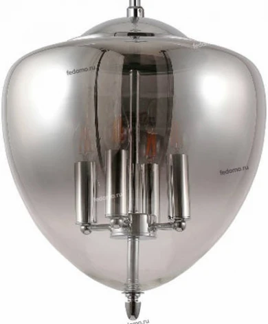 Люстра потолочная Crystal Lux Milagro, 4 лампы, хром с дымчатым