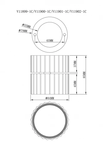 Потолочный светильник Moderli Cora V11899-1C