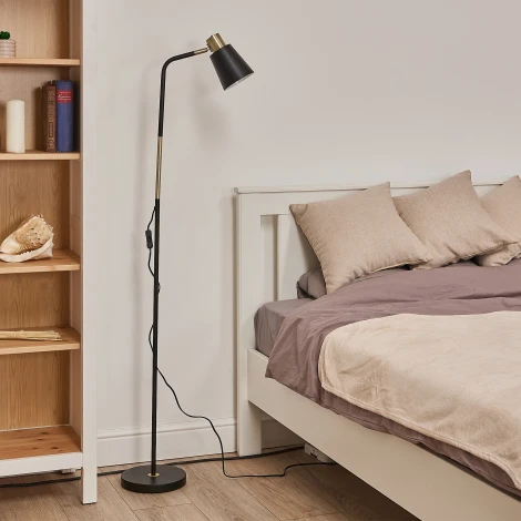 Торшер под лампу Е27, 40W, с регулировкой наклона, черный Uniel UML-T700 E27 BLACK