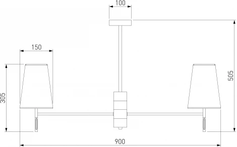Потолочная люстра на штанге Milazzo 60137/8 Eurosvet хром (220V)