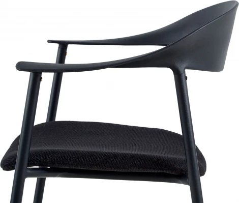 Стул Eila с подушкой пластик черный Stool Group арт.УТ000039776