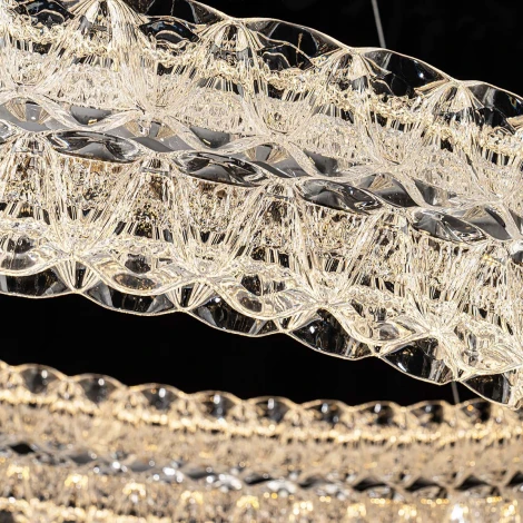 Подвесная люстра светодиодная с пультом с регулировкой цветовой температуры Modelux ML.8185.800 CR