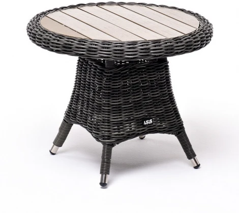 "Равенна" кофейный стол из искусственного ротанга, цвет графит 4SIS арт.УТ-00001063