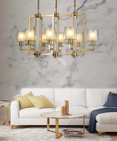 Подвесной светильник Lumina Deco Manhattan LDP 8012-8P F.GD