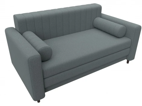 Диван прямой Лига-070 (ЛДСП,Брус,Фанера/Дерево/Рогожка/Серый) Лига Диванов 129647