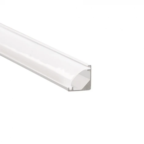 Профиль для светодиодной ленты алюминиевый накладной угловой круглый 2м Feron CAB240 52148