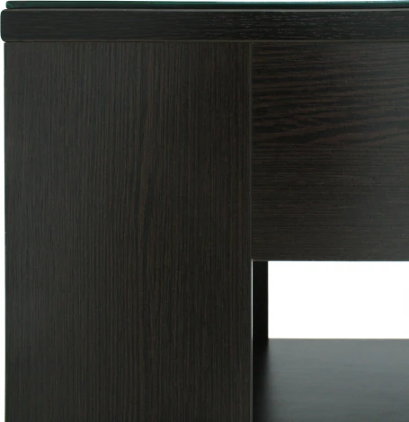 Стол журнальный BeautyStyle 26 венге/стекло черное Mebelik арт.001064