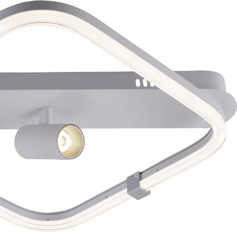 Потолочная люстра со спотом Escada Factor 10280/1LED 31+3Вт, металл/акрил, хром (регулировка яркости, 220V, пульт управления)