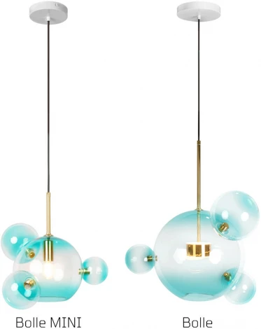 Подвесной светильник Loft It Bolle 2027-P4 Blue mini (220V, на проводе, шар, молекулы)