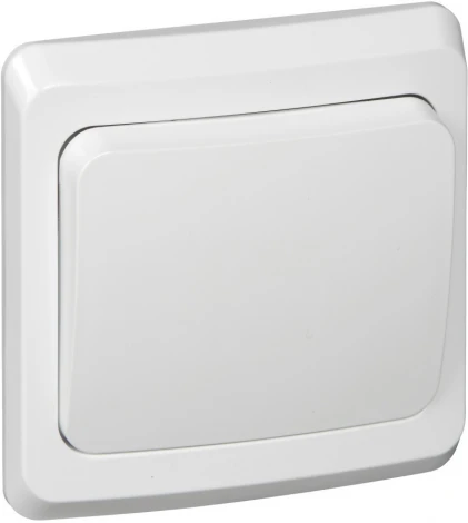 Выключатель встраиваемый одноклавишный (белый) Systeme Electric Этюд BC10-004B