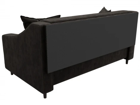 Диван прямой Лига-071 (ЛДСП,Брус,Фанера/Дерево/Велюр/Коричневый) Лига Диванов 129782