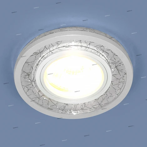 Встраиваемый точечный светильник Elektrostandard 70204 7020 MR16 WH/SL белый/серебро