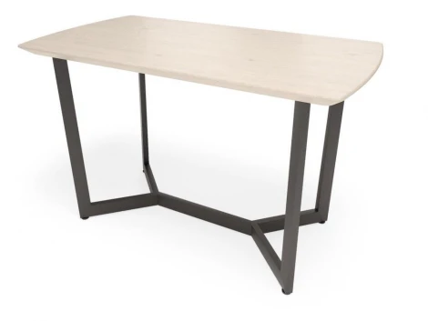 Обеденный стол Лофт М 120х70 Дуб беленый шпон