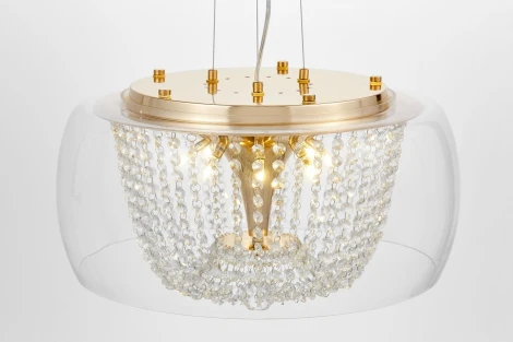 Подвесной светильник Lumina Deco LDP 7018-500 PR+F.GD (220V, на тросе)